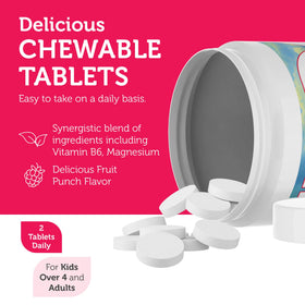 Zahler ChildCalm Chewable Magnesium for Kids - fruit punch flavour