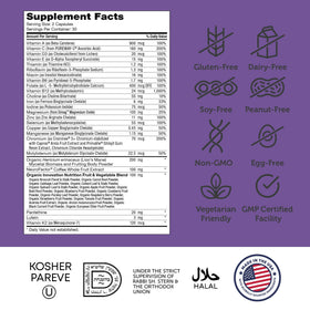 Zahler Multivitamin Brain Supplement capsules in hand