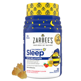 Zarbee's Kids Melatonin Sleep Gummies 90 count bottle front view