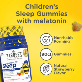 Zarbee's Kids Melatonin Sleep Gummies with honey ingredients list