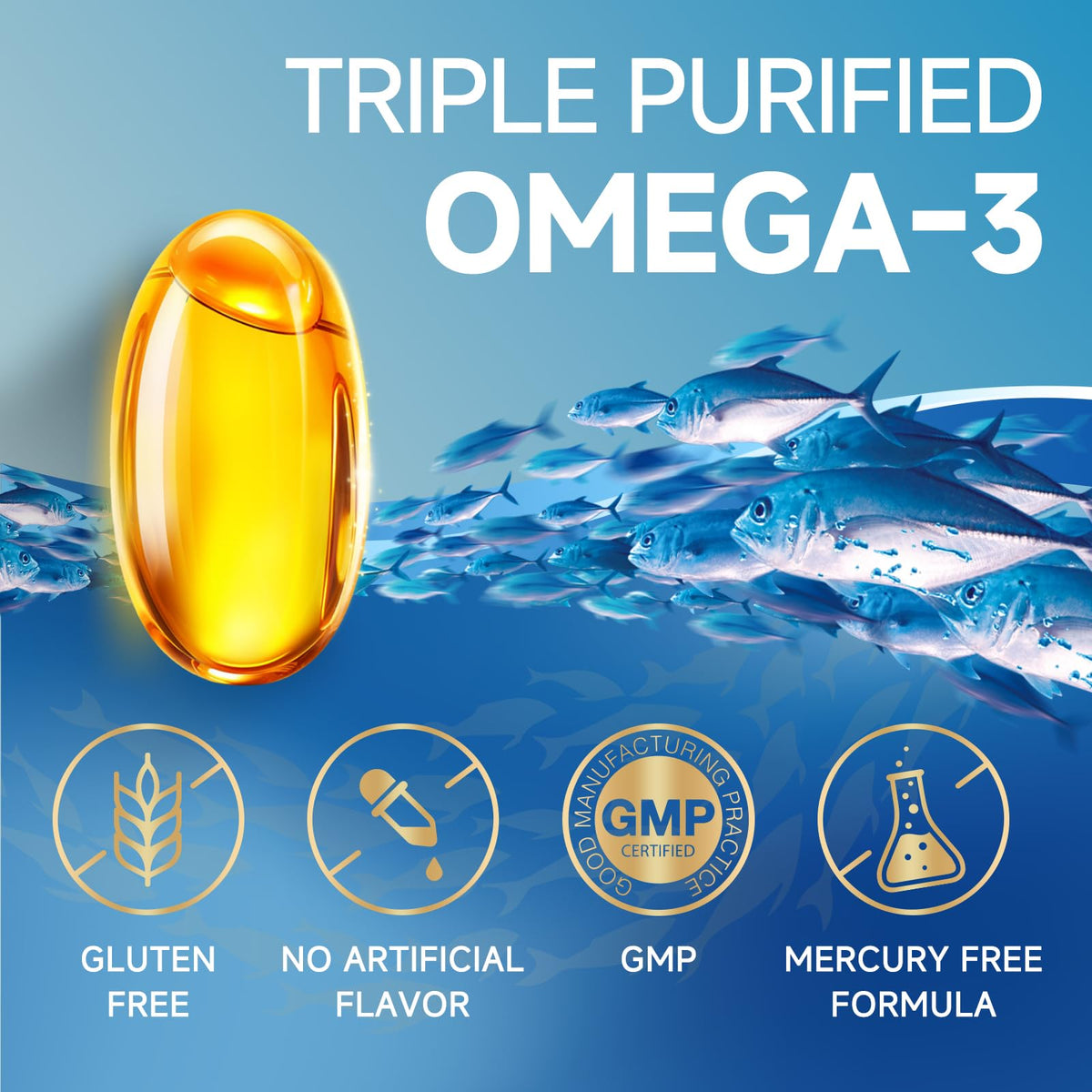 ZEBORA Mini Omega 3 Fish Oil 1400mg lifestyle scene