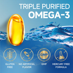 ZEBORA Mini Omega 3 Fish Oil 1400mg lifestyle scene