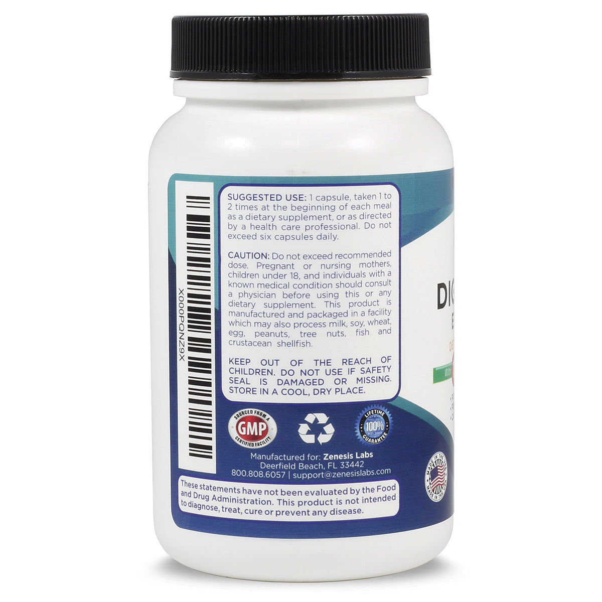 Zenesis Labs daily Enzymes capsules close-up