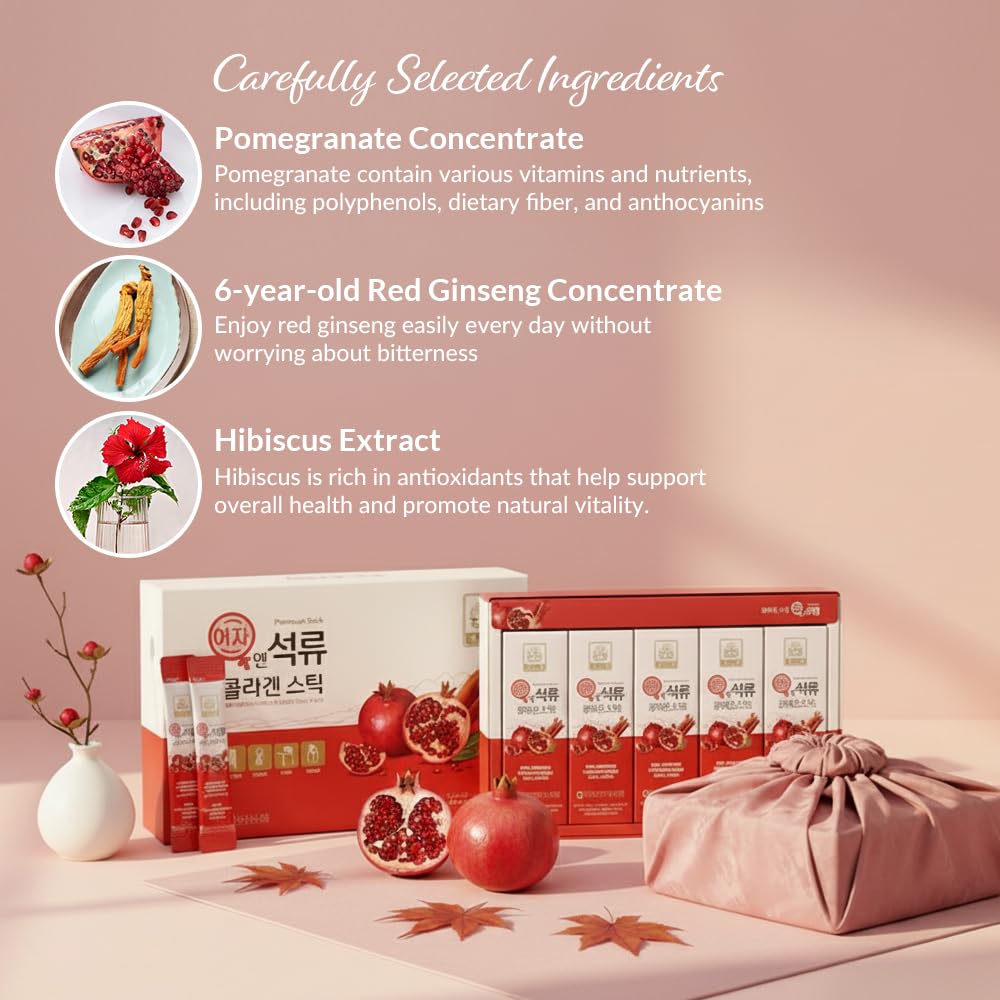 ZIOSTAND Pomegranate Collagen Jelly Stick in a lifestyle setting