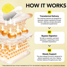 ZIXBMHYJ Dopamine Patches back view with ingredient list