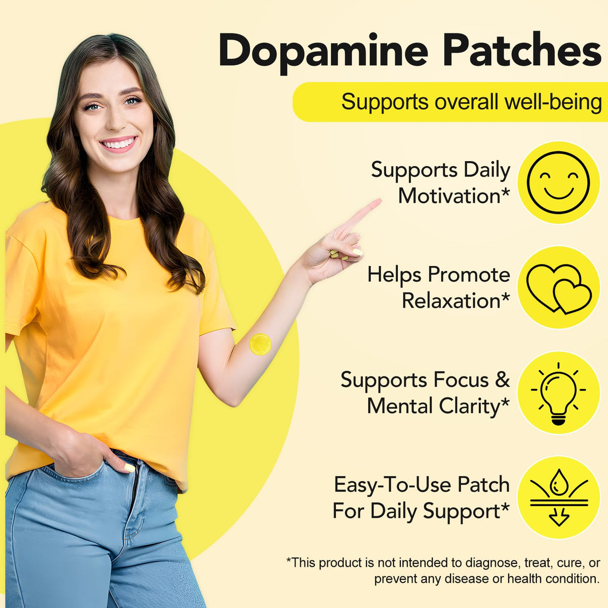 ZIXBMHYJ Dopamine Patches packaging with 60 patches