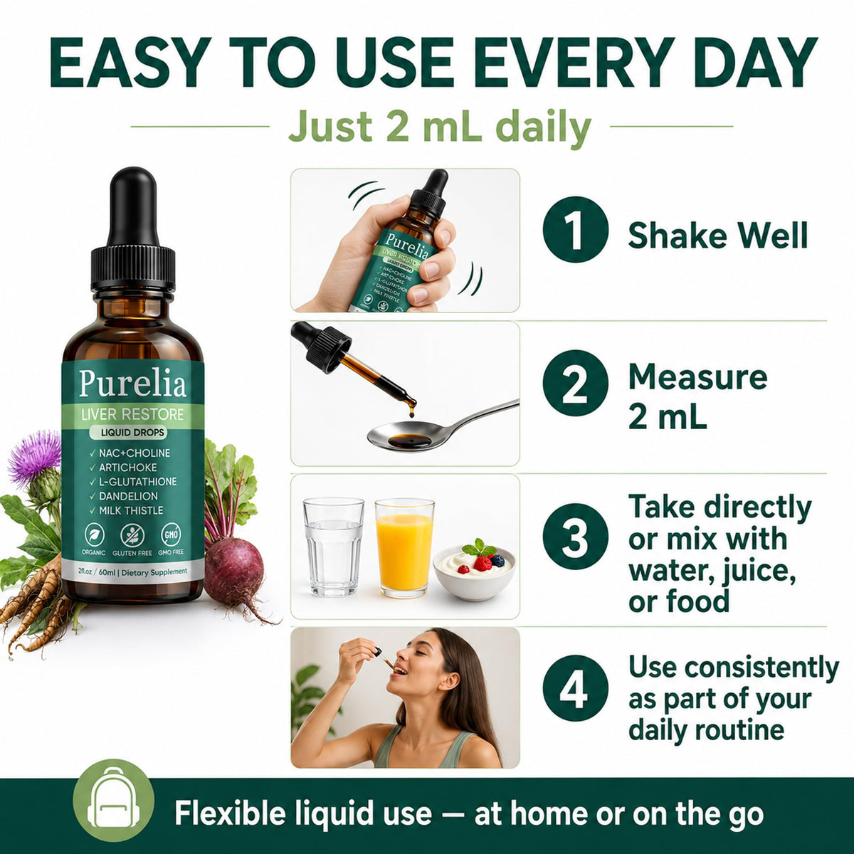 ZŌK Liver Restore Drops packaging details
