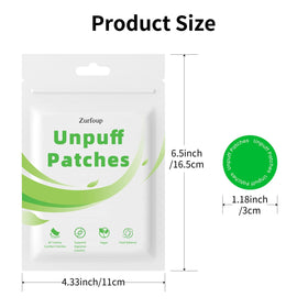 Zurfoup Unpuff Patches open packaging with multiple patches visible